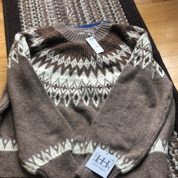 Haute Hippie Sweaters - Brown jacquard Patterned ladies  Sweater